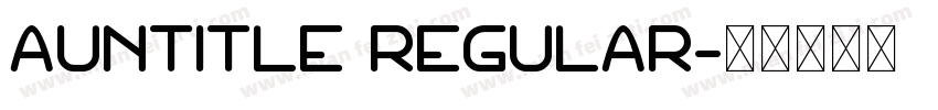 AUntitle Regular字体转换